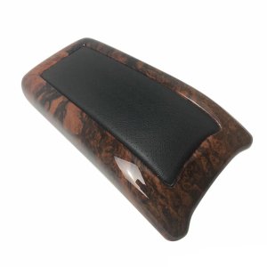 Mercedes CLK Armrest Box Lid - Omac - Walnut-Leather - '97-'03 Mercedes CLK Armrest Box Lid - Omac - Walnut-Leather - '97-'03